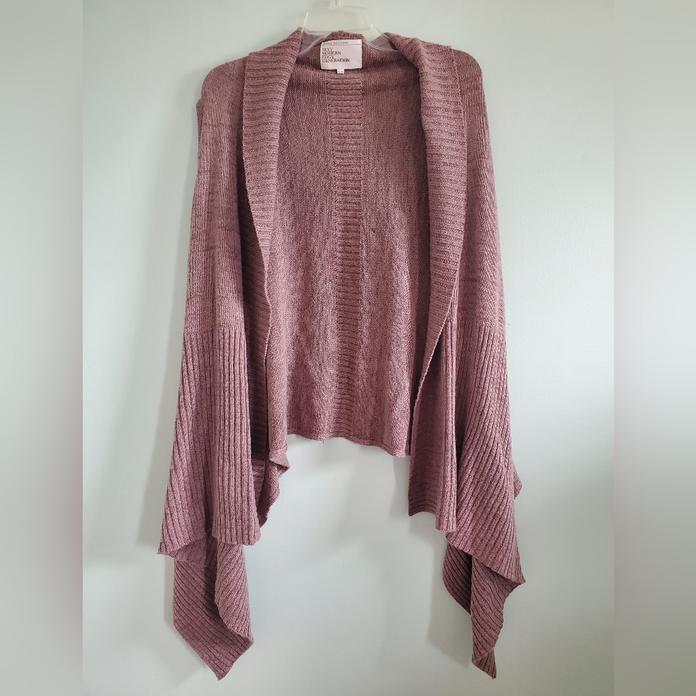 Urban Behavior Dusty Rose Women's Poncho Sweater